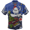 Canterbury-Bankstown Bulldogs Christmas Custom Hawaiian Shirt - Let's Get Lit Chrisse Pressie Hawaiian Shirt