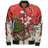 St. George Illawarra Dragons Christmas Custom Bomber Jacket - Let's Get Lit Chrisse Pressie Bomber Jacket
