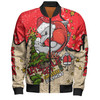 Redcliffe Dolphins Christmas Custom Bomber Jacket - Let's Get Lit Chrisse Pressie Bomber Jacket