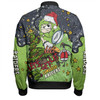 Canberra Raiders Christmas Custom Bomber Jacket - Let's Get Lit Chrisse Pressie Bomber Jacket