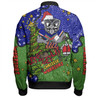 New Zealand Warriors Christmas Custom Bomber Jacket - Let's Get Lit Chrisse Pressie Bomber Jacket