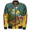 Australia Wallabies Christmas Custom Bomber Jacket - Let's Get Lit Chrisse Pressie Bomber Jacket