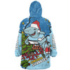 Cronulla-Sutherland Sharks Christmas Custom Snug Hoodie - Let's Get Lit Chrisse Pressie Snug Hoodie