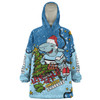 Cronulla-Sutherland Sharks Christmas Custom Snug Hoodie - Let's Get Lit Chrisse Pressie Snug Hoodie