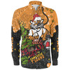 Wests Tigers Christmas Custom Long Sleeve Shirt - Let's Get Lit Chrisse Pressie Long Sleeve Shirt