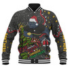 Penrith Panthers Christmas Custom Baseball Jacket - Let's Get Lit Chrisse Pressie Baseball Jacket