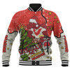St. George Illawarra Dragons Christmas Custom Baseball Jacket - Let's Get Lit Chrisse Pressie Baseball Jacket