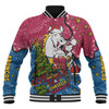 Brisbane Broncos Christmas Custom Baseball Jacket - Let's Get Lit Chrisse Pressie Baseball Jacket