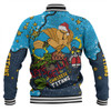 Gold Coast Titans Christmas Custom Baseball Jacket - Let's Get Lit Chrisse Pressie Baseball Jacket