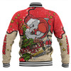 Redcliffe Dolphins Christmas Custom Baseball Jacket - Let's Get Lit Chrisse Pressie Baseball Jacket