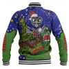 New Zealand Warriors Christmas Custom Baseball Jacket - Let's Get Lit Chrisse Pressie Baseball Jacket