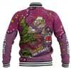 Queensland Cane Toads Christmas Custom Baseball Jacket - Let's Get Lit Chrisse Pressie Baseball Jacket