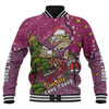 Queensland Cane Toads Christmas Custom Baseball Jacket - Let's Get Lit Chrisse Pressie Baseball Jacket