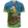 Parramatta Eels Christmas Custom Baseball Shirt - Let's Get Lit Chrisse Pressie Baseball Shirt
