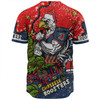 Sydney Roosters Christmas Custom Baseball Shirt - Let's Get Lit Chrisse Pressie Baseball Shirt