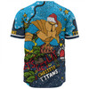 Gold Coast Titans Christmas Custom Baseball Shirt - Let's Get Lit Chrisse Pressie Baseball Shirt