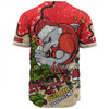 Redcliffe Dolphins Christmas Custom Baseball Shirt - Let's Get Lit Chrisse Pressie Baseball Shirt