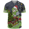 Canberra Raiders Christmas Custom Baseball Shirt - Let's Get Lit Chrisse Pressie Baseball Shirt