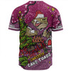 Queensland Cane Toads Christmas Custom Baseball Shirt - Let's Get Lit Chrisse Pressie Baseball Shirt