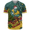 Australia Wallabies Christmas Custom Baseball Shirt - Let's Get Lit Chrisse Pressie Baseball Shirt