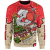 Redcliffe Dolphins Christmas Custom Sweatshirt - Let's Get Lit Chrisse Pressie Sweatshirt