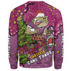 Queensland Cane Toads Christmas Custom Sweatshirt - Let's Get Lit Chrisse Pressie Sweatshirt