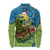 Parramatta Eels Christmas Custom Long Sleeve Polo Shirt - Let's Get Lit Chrisse Pressie Long Sleeve Polo Shirt
