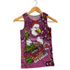 Manly Warringah Sea Eagles Christmas Custom Men Singlet - Let's Get Lit Chrisse Pressie Men Singlet