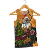 Wests Tigers Christmas Custom Men Singlet - Let's Get Lit Chrisse Pressie Men Singlet