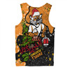 Wests Tigers Christmas Custom Men Singlet - Let's Get Lit Chrisse Pressie Men Singlet