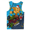 Gold Coast Titans Christmas Custom Men Singlet - Let's Get Lit Chrisse Pressie Men Singlet