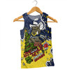 North Queensland Cowboys Christmas Custom Men Singlet - Let's Get Lit Chrisse Pressie Men Singlet