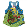 Parramatta Eels Christmas Custom Women Racerback Singlet - Let's Get Lit Chrisse Pressie Women Racerback Singlet