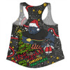 Penrith Panthers Christmas Custom Women Racerback Singlet - Let's Get Lit Chrisse Pressie Women Racerback Singlet