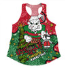 South Sydney Rabbitohs Custom Women Racerback Singlet - Let's Get Lit Chrisse Pressie Women Racerback Singlet