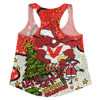 St. George Illawarra Dragons Christmas Custom Women Racerback Singlet - Let's Get Lit Chrisse Pressie Women Racerback Singlet