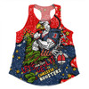 Sydney Roosters Christmas Custom Women Racerback Singlet - Let's Get Lit Chrisse Pressie Women Racerback Singlet