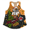 Wests Tigers Christmas Custom Women Racerback Singlet - Let's Get Lit Chrisse Pressie Women Racerback Singlet