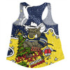 North Queensland Cowboys Christmas Custom Women Racerback Singlet - Let's Get Lit Chrisse Pressie Women Racerback Singlet