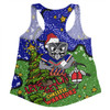 New Zealand Warriors Christmas Custom Women Racerback Singlet - Let's Get Lit Chrisse Pressie Women Racerback Singlet