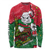 South Sydney Rabbitohs Custom Long Sleeve T-shirt - Let's Get Lit Chrisse Pressie Long Sleeve T-shirt
