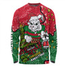 South Sydney Rabbitohs Custom Long Sleeve T-shirt - Let's Get Lit Chrisse Pressie Long Sleeve T-shirt
