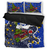 Canterbury-Bankstown Bulldogs Christmas Custom Bedding Set - Let's Get Lit Chrisse Pressie Bedding Set
