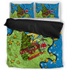 Parramatta Eels Christmas Custom Bedding Set - Let's Get Lit Chrisse Pressie Bedding Set