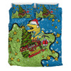 Parramatta Eels Christmas Custom Bedding Set - Let's Get Lit Chrisse Pressie Bedding Set