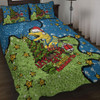 Parramatta Eels Christmas Custom Quilt Bed Set - Let's Get Lit Chrisse Pressie Quilt Bed Set