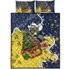 North Queensland Cowboys Christmas Custom Quilt Bed Set - Let's Get Lit Chrisse Pressie Quilt Bed Set