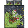 Canberra Raiders Christmas Custom Quilt Bed Set - Let's Get Lit Chrisse Pressie Quilt Bed Set