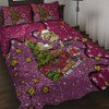 Queensland Cane Toads Christmas Custom Quilt Bed Set - Let's Get Lit Chrisse Pressie Quilt Bed Set