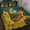 Australia Wallabies Christmas Custom Quilt Bed Set - Let's Get Lit Chrisse Pressie Quilt Bed Set